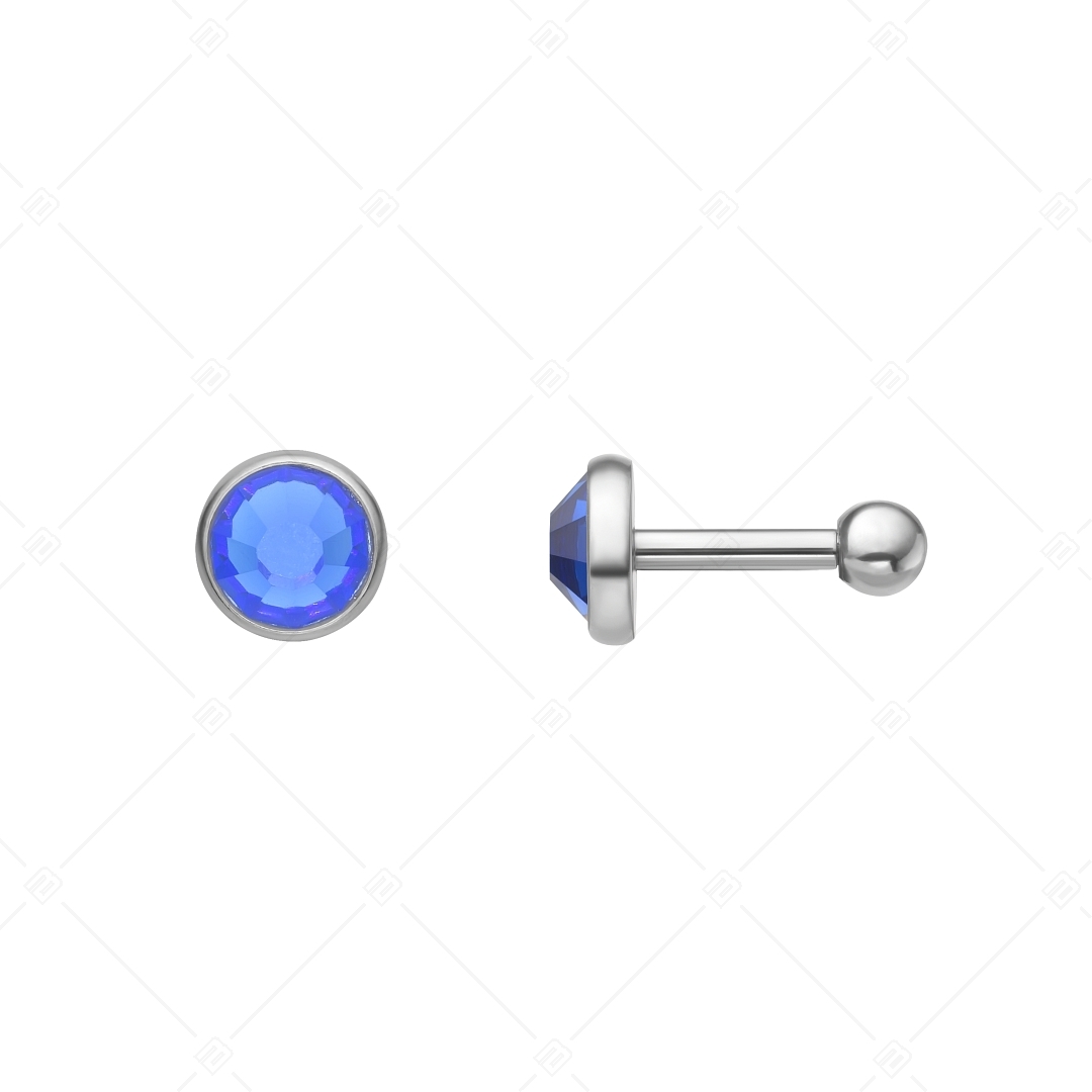 BALCANO - Punto / Boucles d'oreilles à pois scintillants serrure à boule avec cristal (141210BC49)