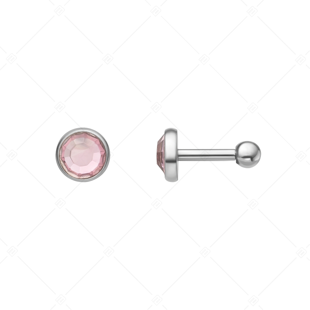 BALCANO - Punto / Ball closure sparkle dot earrings with crystal (141210BC87)