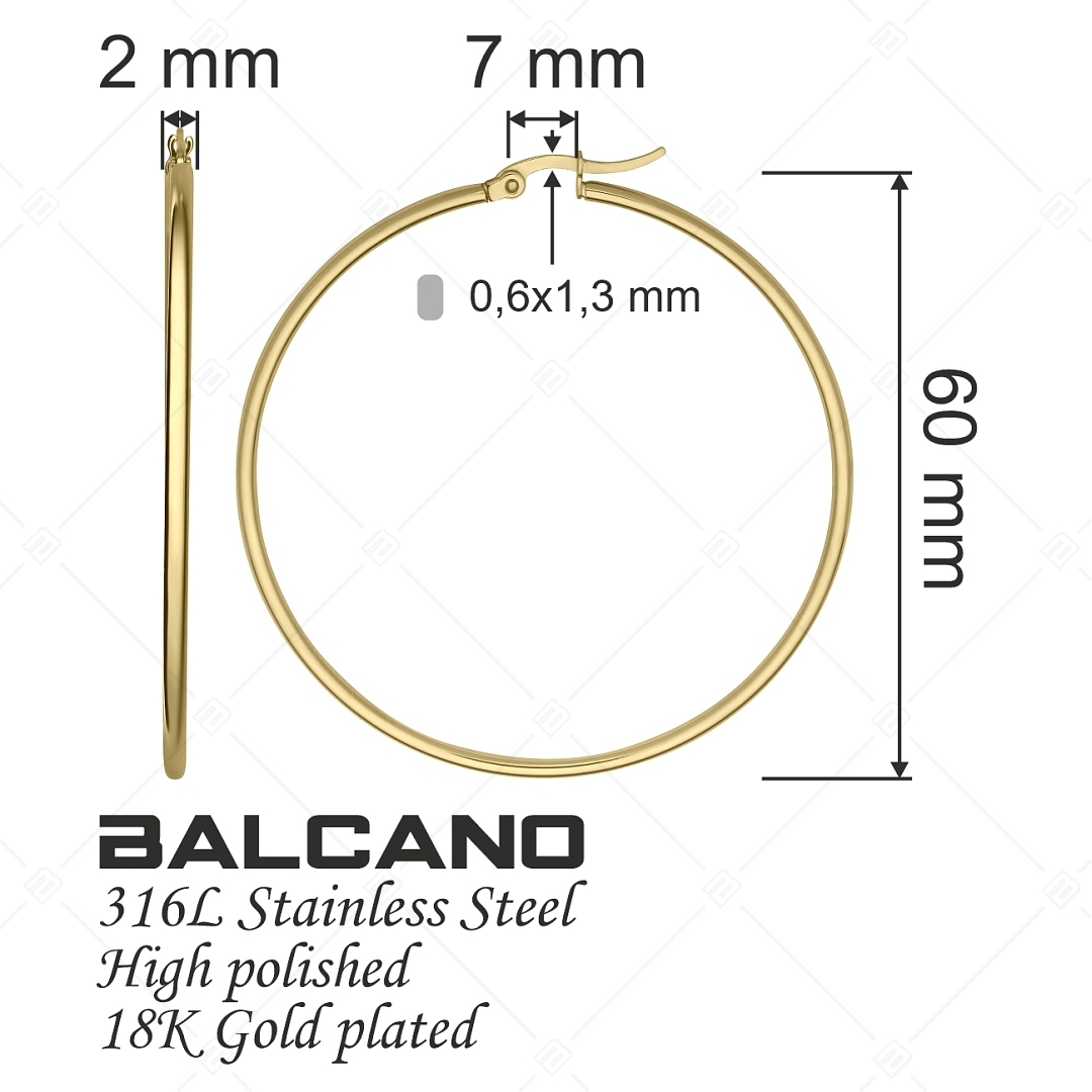 BALCANO - Gina /  Classic Hoop Earrings (141211BC88)