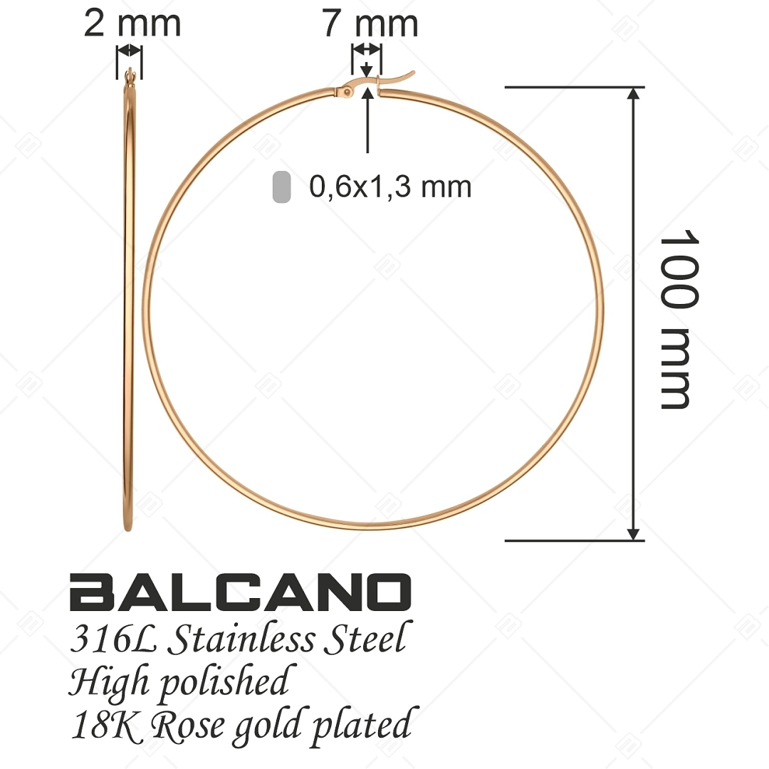 BALCANO - Gina / Boucles d'oreilles créoles classiques (141211BC96)