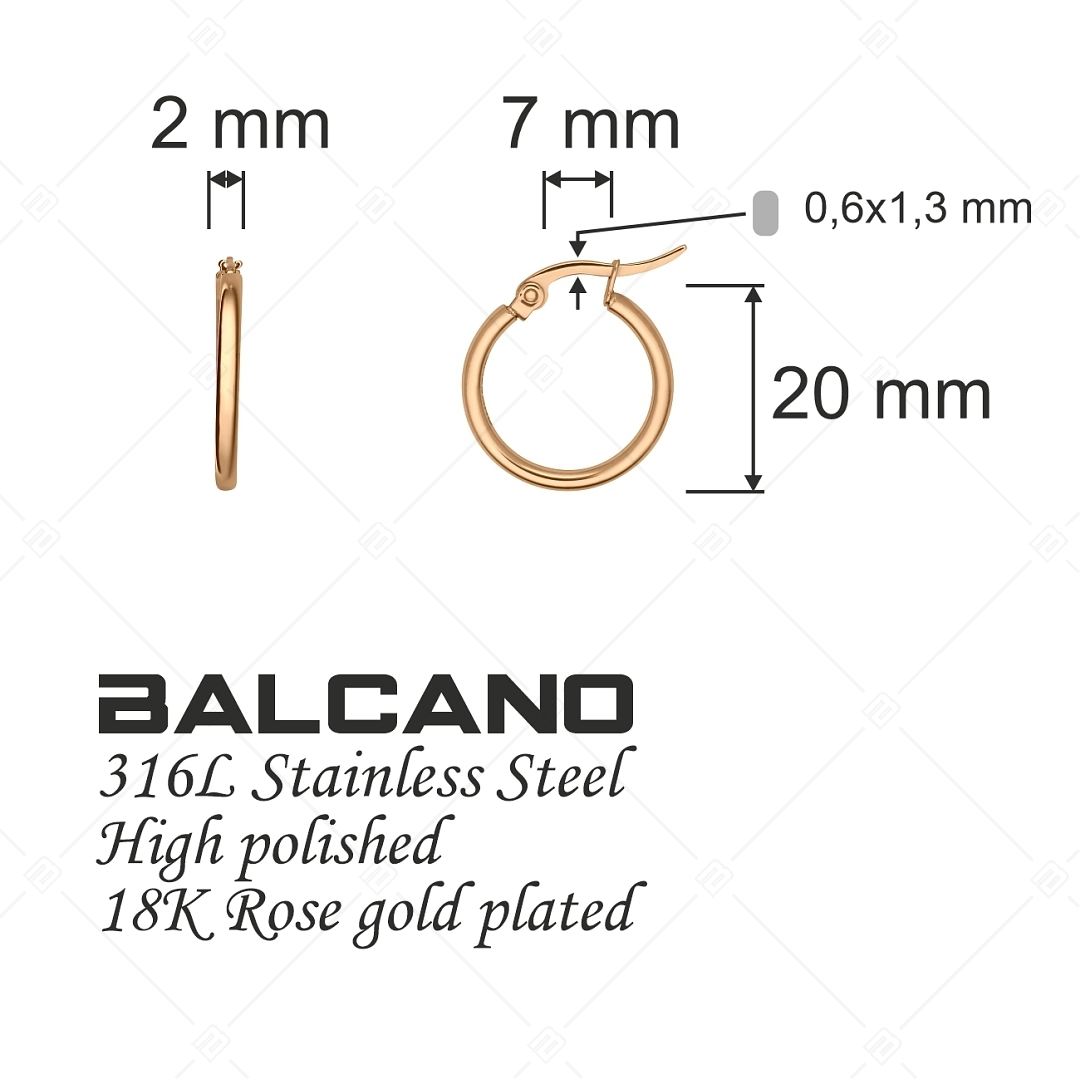 BALCANO - Gina / Boucles d'oreilles créoles classiques (141211BC96)