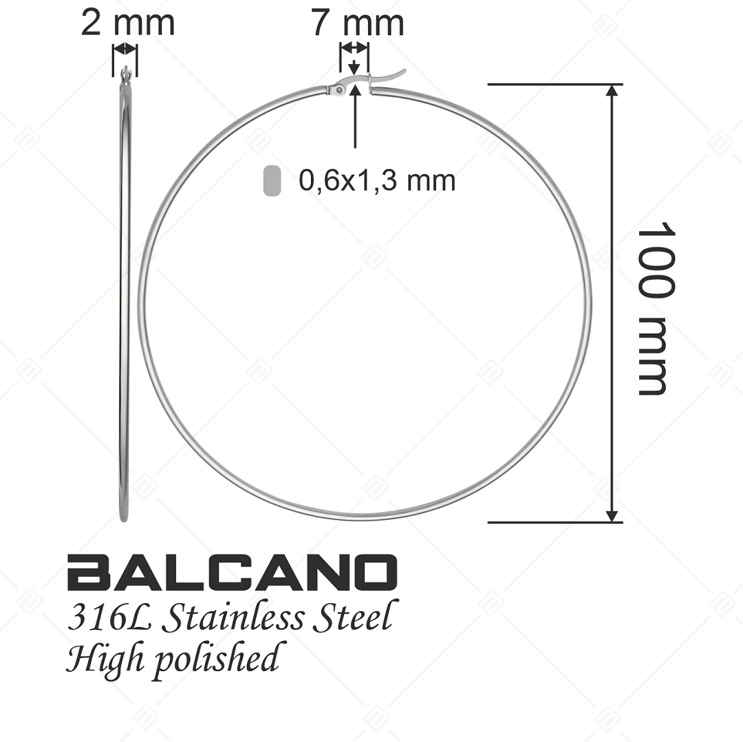 BALCANO - Gina / Boucles d'oreilles créoles classiques (141211BC97)
