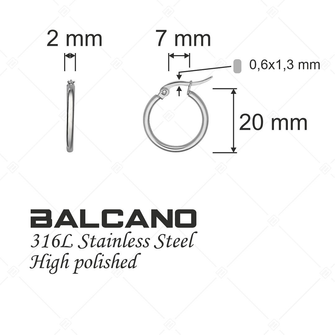 BALCANO - Gina / Classic hoop earrings (141211BC97)