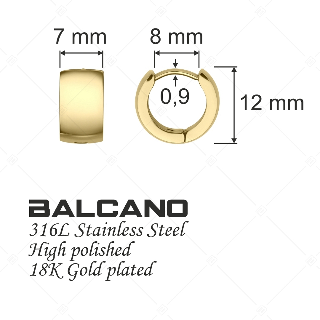 BALCANO - Donna / Boucles d'oreilles créoles avec fermoir à pression (141212BC88)