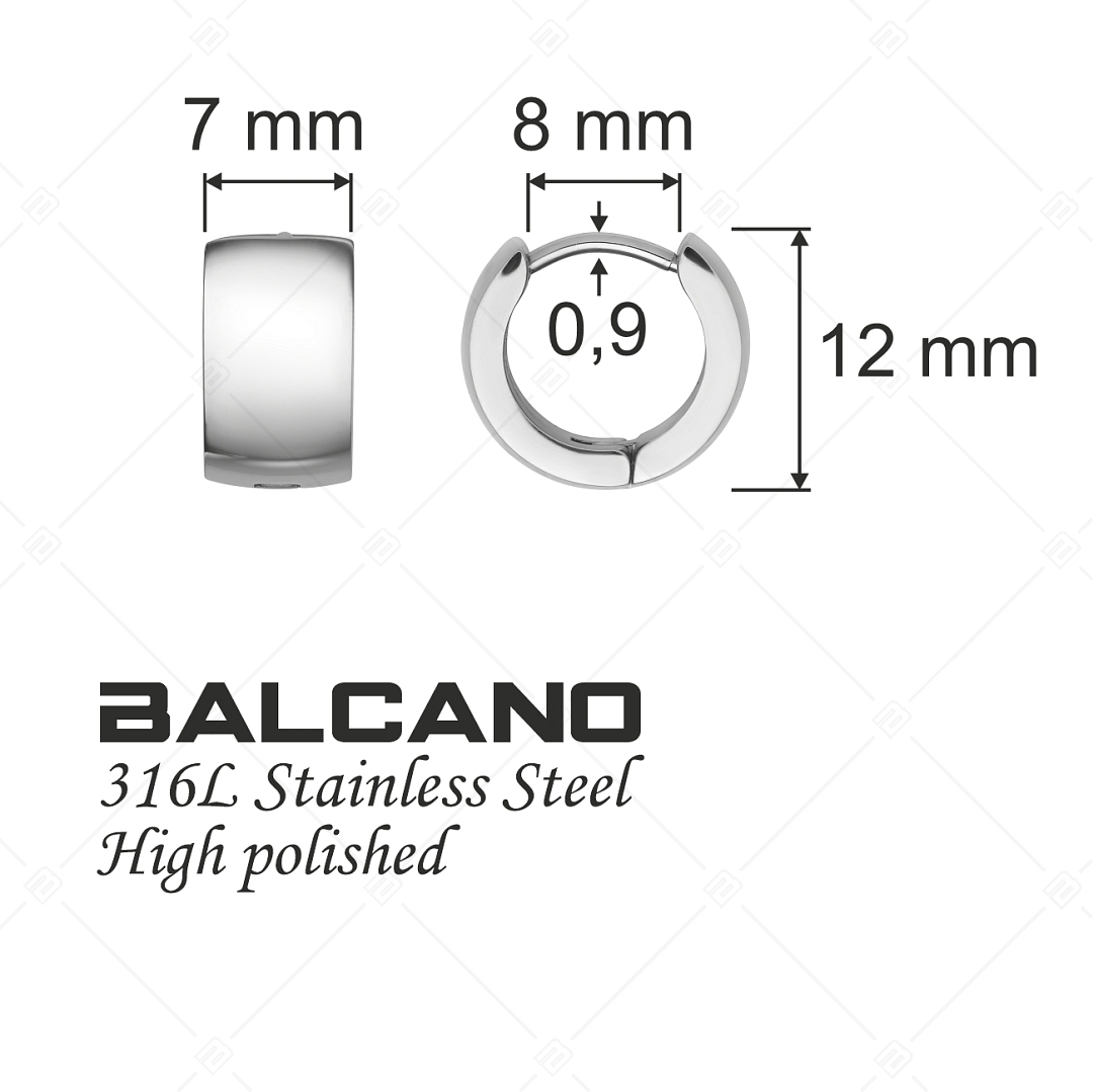 BALCANO - Donna / Boucles d'oreilles créoles avec fermoir à pression (141212BC97)