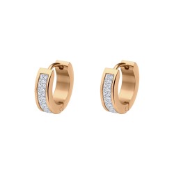 BALCANO - Grazia / Hoop earrings with cubic zirconia gemstone