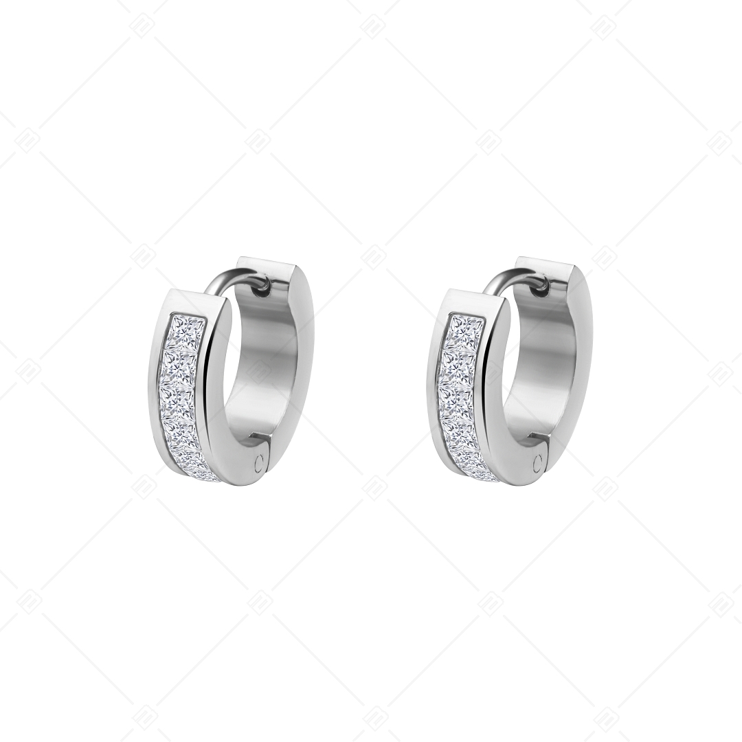 BALCANO - Grazia / Stainless steel earrings with cubic zirconia gemstones (141214BC97)