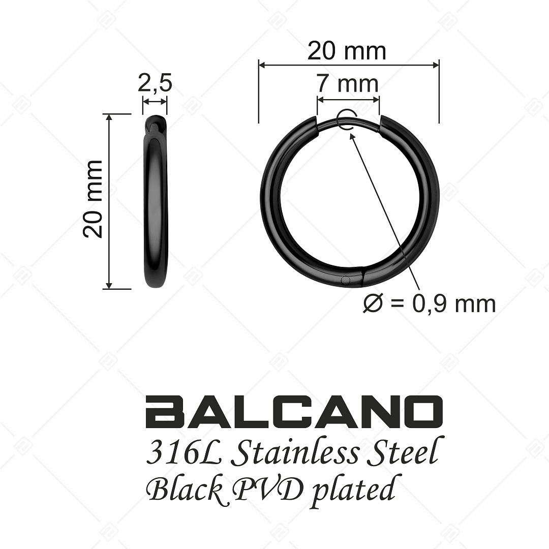 BALCANO - Giro / Petits boucles d'oreilles créoles (141216BC11)