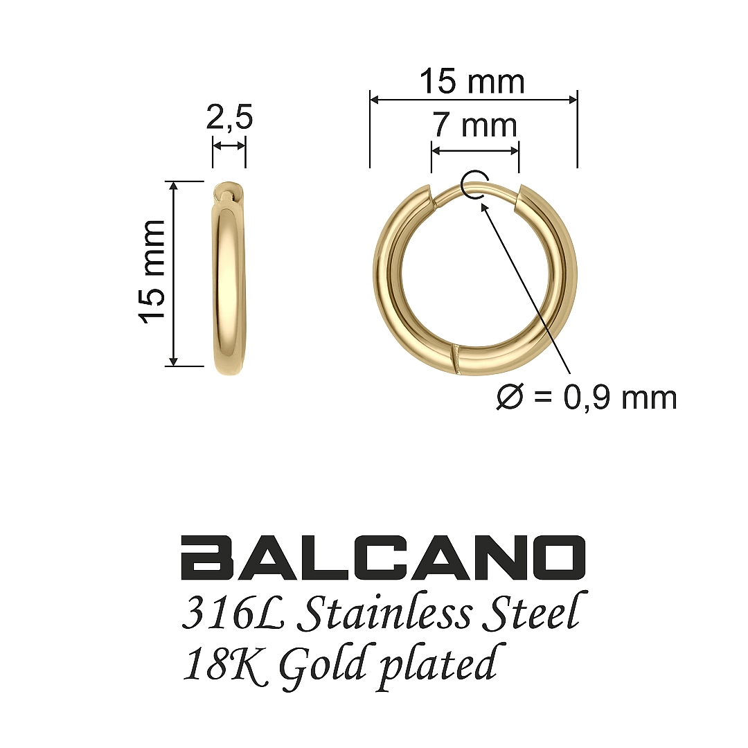 BALCANO - Giro / Hoop Earrings (141216BC88)