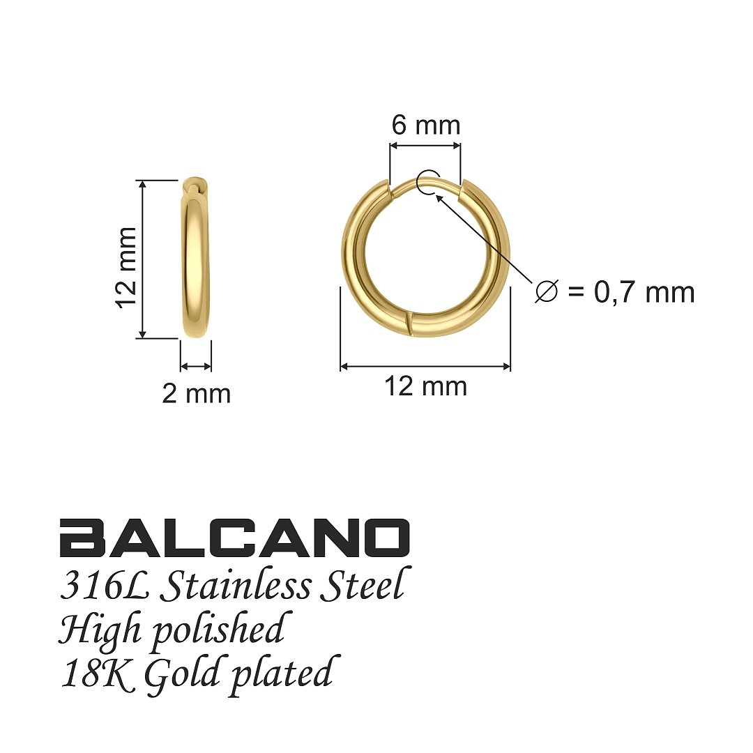 BALCANO - Giro / Hoop Earrings (141216BC88)