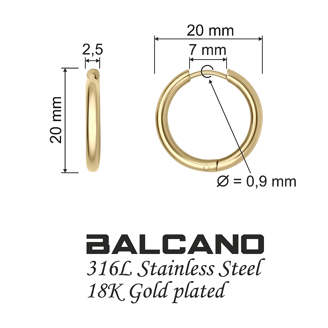 BALCANO - Giro / Hoop Earrings (141216BC88)