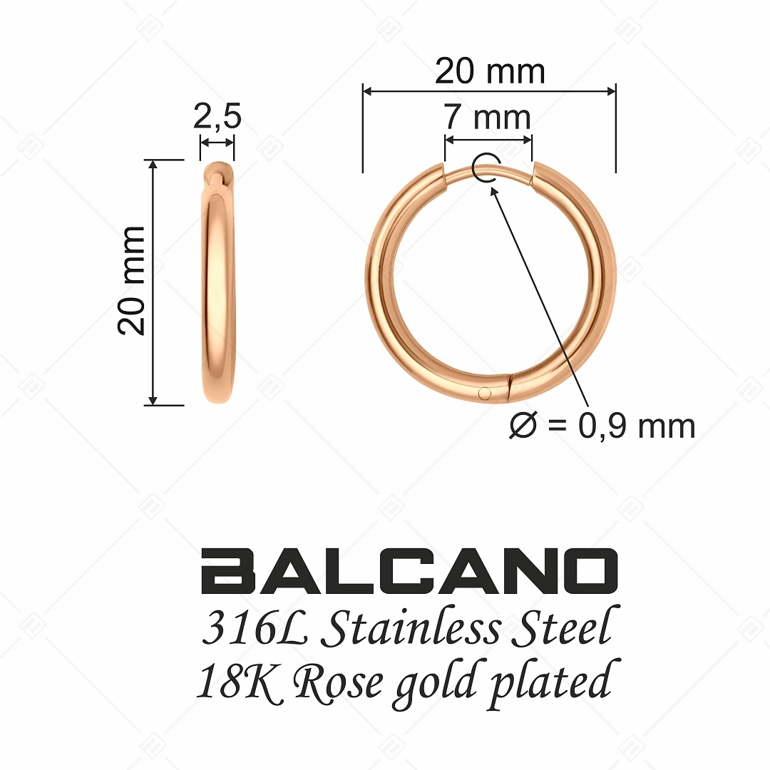 BALCANO - Giro / Petits boucles d'oreilles à créoles (141216BC96)
