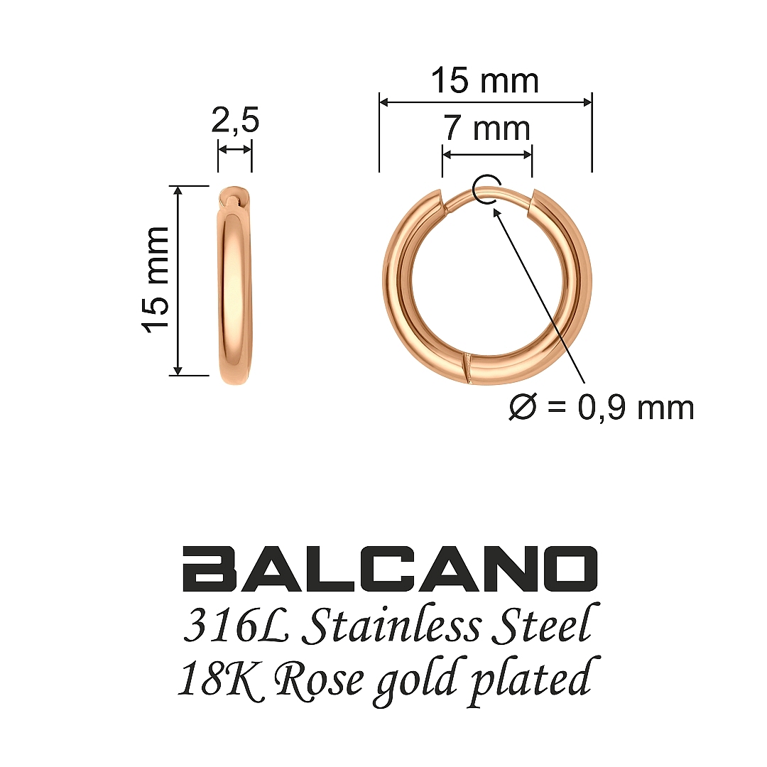 BALCANO - Giro / Hoop Earrings (141216BC96)