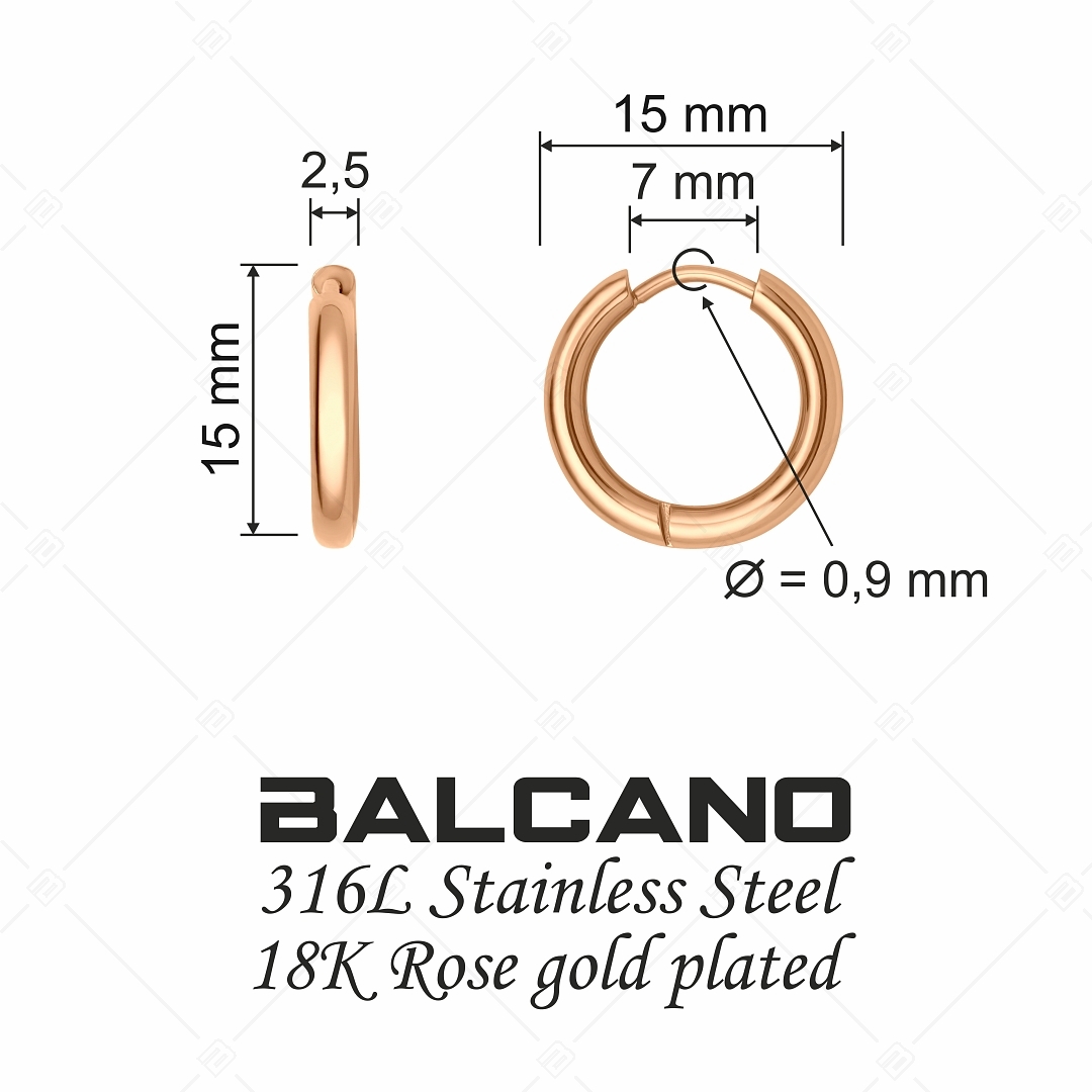 BALCANO - Giro / Petits boucles d'oreilles à créoles (141216BC96)