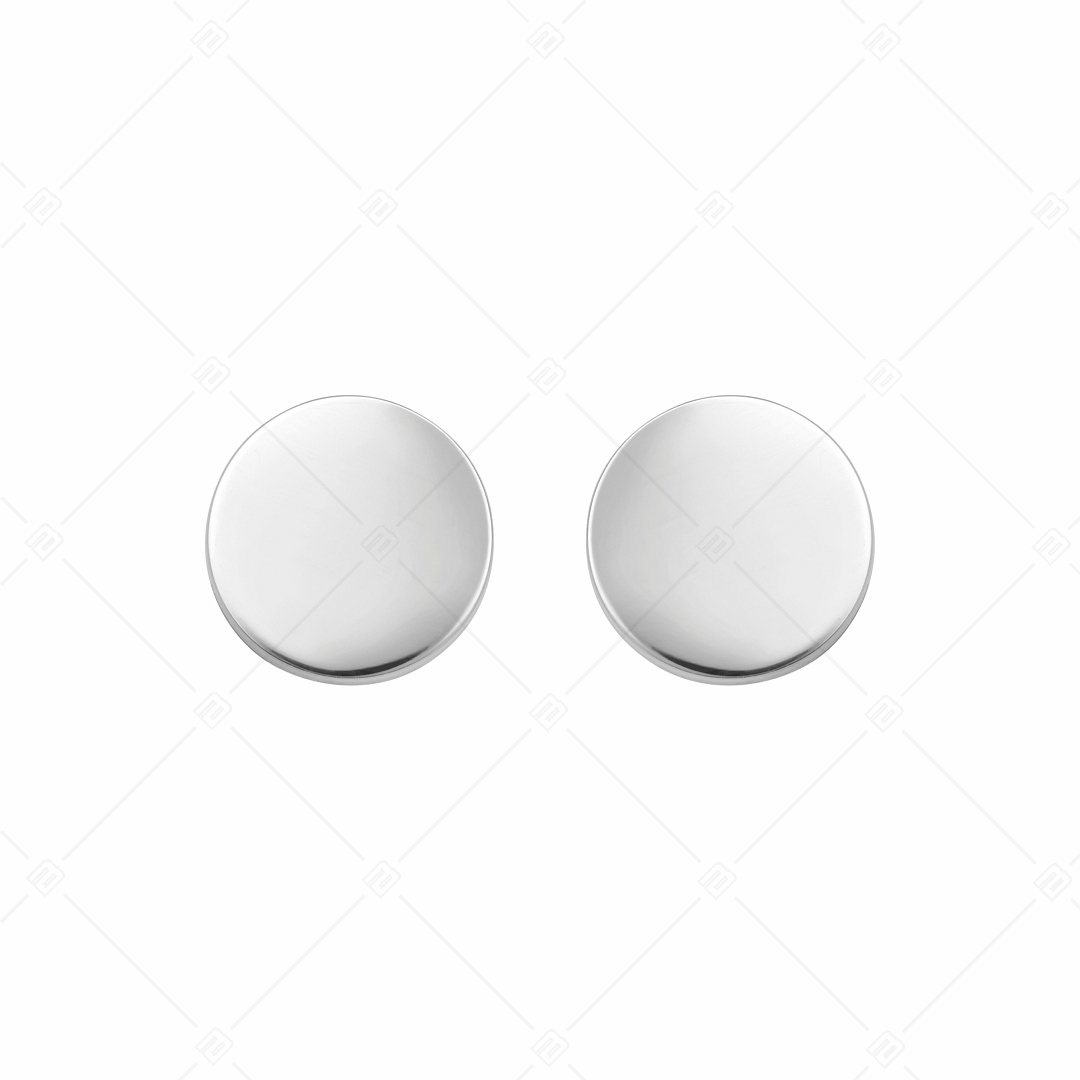 BALCANO - Bottone / Engravable stainless steel earrings (141218EG97)