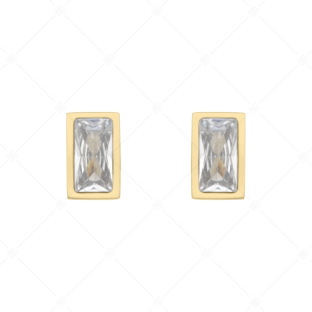 BALCANO - Principessa / Boucles d'oreilles uniques plaqué or 18K avec pierre précieuse zirconium (141220BC88)