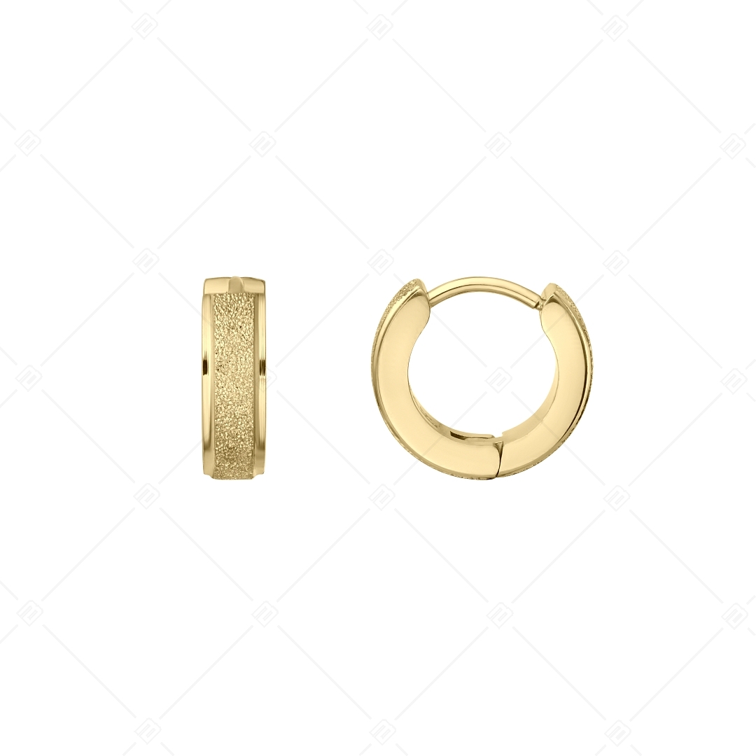 BALCANO - Caprice / Einzigartige Ohrringe aus 18K vergoldetem Edelstahl mit Glitzer Oberfläche (141223BC88)