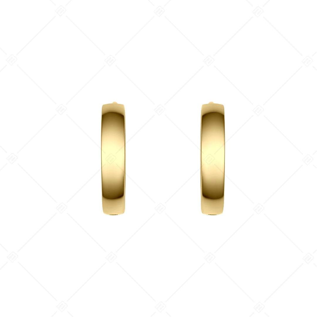 BALCANO - Lisa / Boucles d'oreilles créoles en acier inoxydable plaqué or 18K (141224BC88)