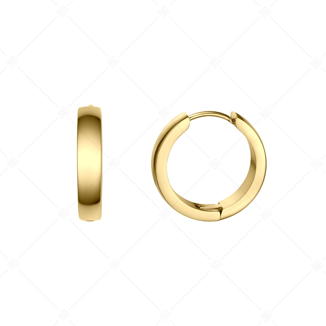 BALCANO - Lisa / Stainless steel hoop earrings 18K gold plated (141224BC88)