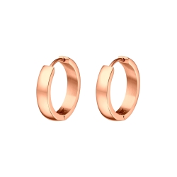 BALCANO - Lisa / Stainless Steel Hoop Earrings 18K Rose Gold Plated
