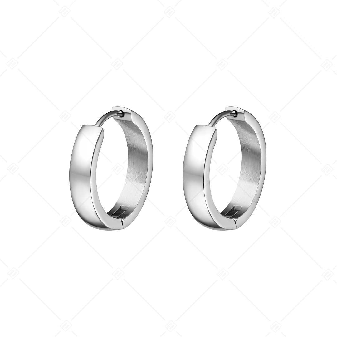 BALCANO - Lisa / Stainless Steel Hoop Earrings With High Polish (141224BC97)