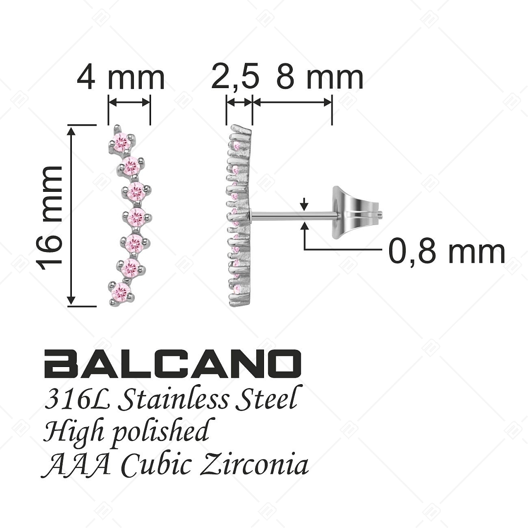 BALCANO - Haley / Circonia Gemstone Stud Earrings (141231BC28)