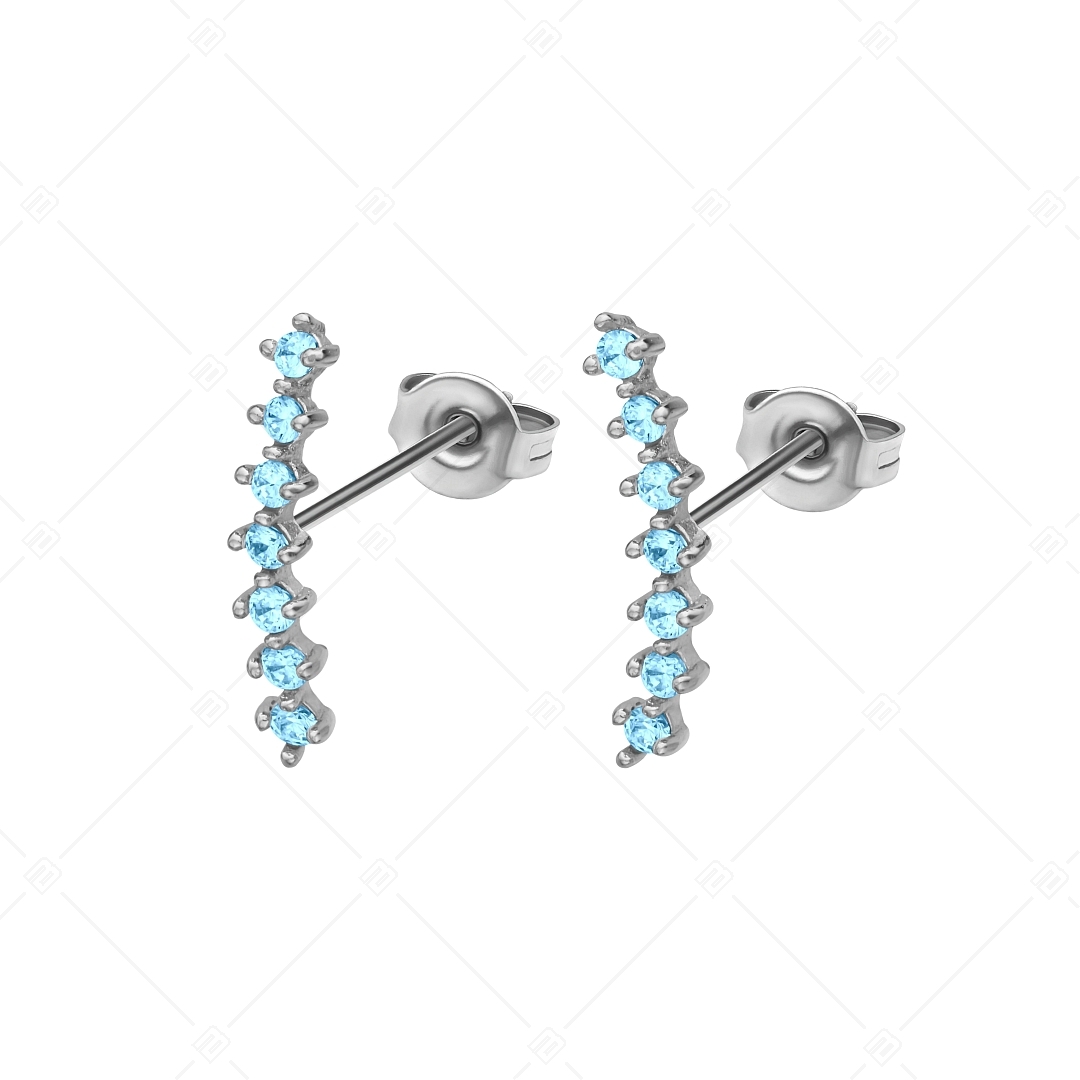 BALCANO - Haley / Boucles d'oreilles type perceuse avec pierres précieuses en zirconium (141231BC48)