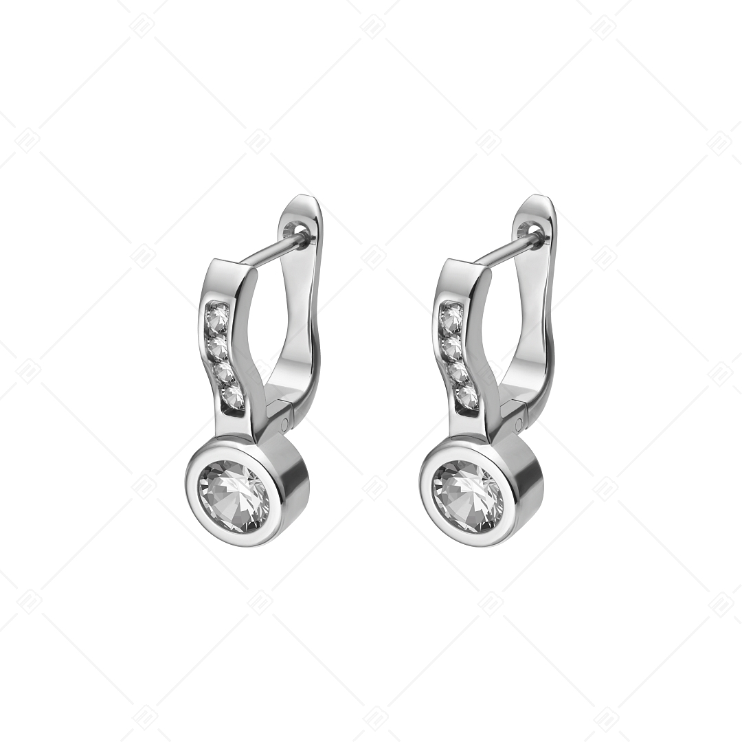 BALCANO - Lorena / Boucles d'oreilles avec des pierres précieuses zirconium, avec hautement polie (141234BC00)