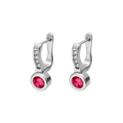 BALCANO - Lorena / Earrings With Cubic Zirconia Gemstones, High Polished