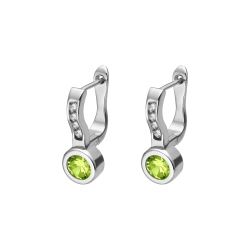 BALCANO - Lorena / Earrings with cubic zirconia gemstones, high polished