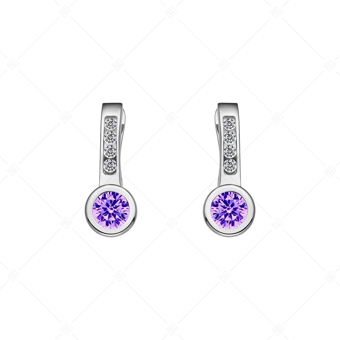 BALCANO - Lorena / Earrings With Cubic Zirconia Gemstones, High Polished (141234BC77)
