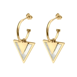BALCANO - Delta / Triangular Dangle Earrings With 18K Gold Plated