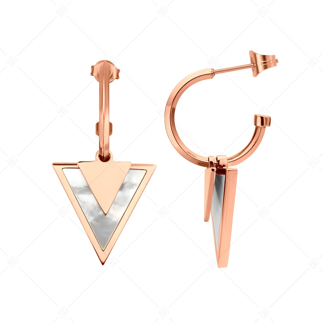 BALCANO - Delta / Triangular Dangle Earrings With 18K Rose Gold Plated (141237BC96)