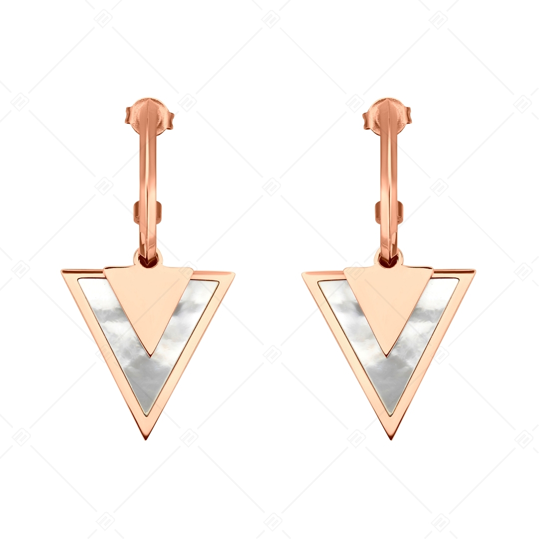BALCANO - Delta / Triangular Dangle Earrings With 18K Rose Gold Plated (141237BC96)