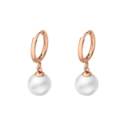BALCANO - Ariel / Pearl Earrings 18K Rose Gold Plated