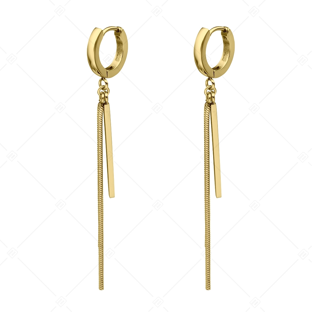 BALCANO - Avery / Dangling Stainless Steel Earrings, 18K Gold Plated (141249BC88)