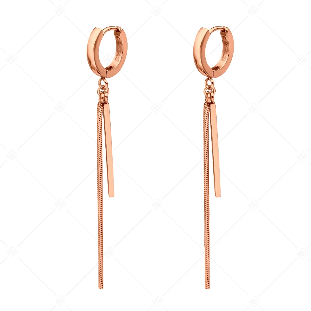 BALCANO - Avery / Dangling Stainless Steel Earrings, 18K Rose Gold Plated (141249BC96)