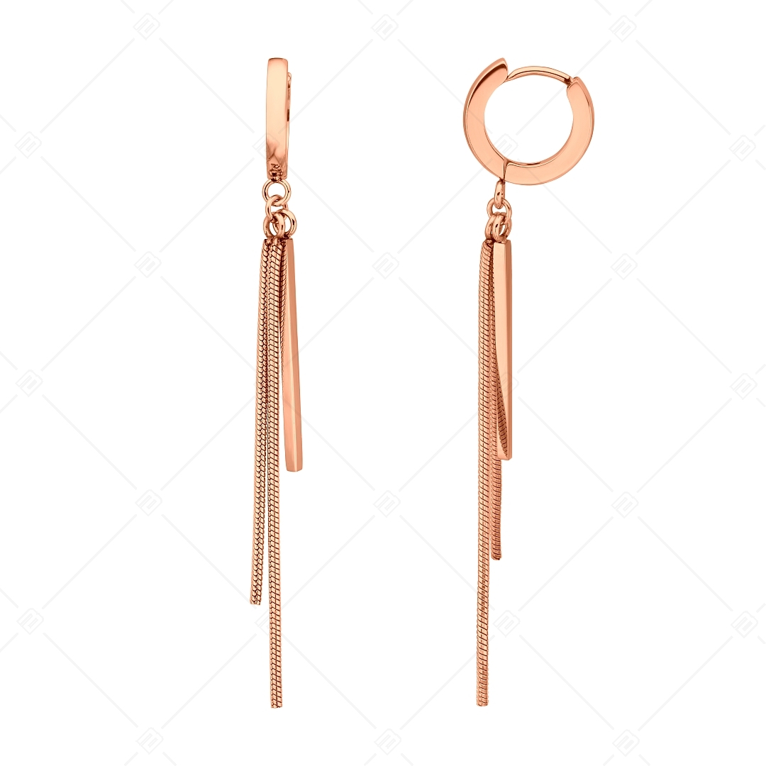 BALCANO - Avery / Dangling Stainless Steel Earrings, 18K Rose Gold Plated (141249BC96)