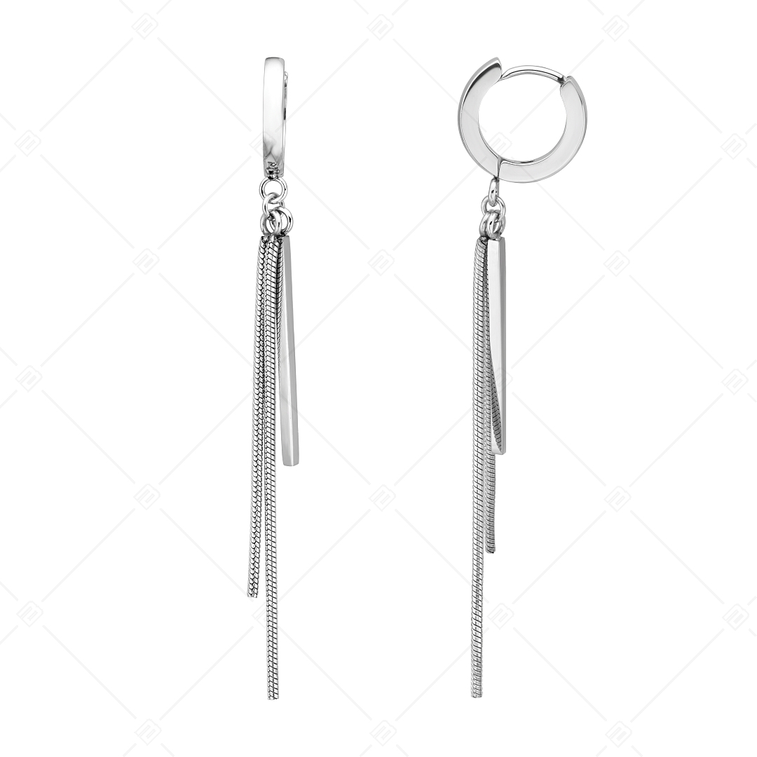 BALCANO - Avery / Boucles d'oreilles pendantes en acier inoxydable, avec une finition polie (141249BC97)