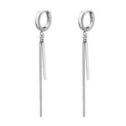 BALCANO - Avery / Dangling Stainless Steel Earrings, High Polished