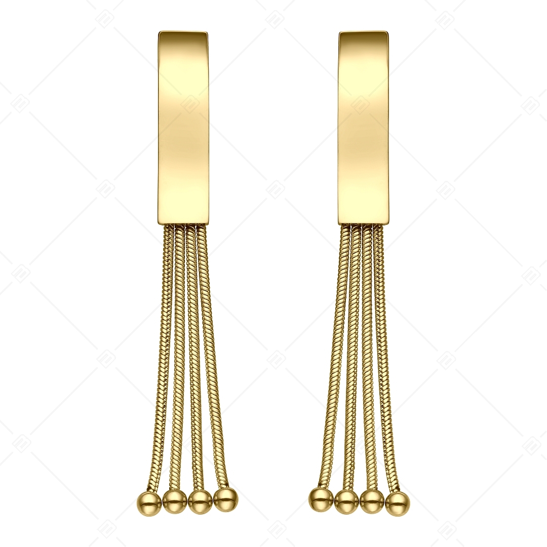 BALCANO - Annie / Dangling Stainless Steel Earrings, 18K Gold Plated (141251BC88)