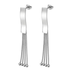 BALCANO - Annie / Dangling Stainless Steel Earrings, High Polished
