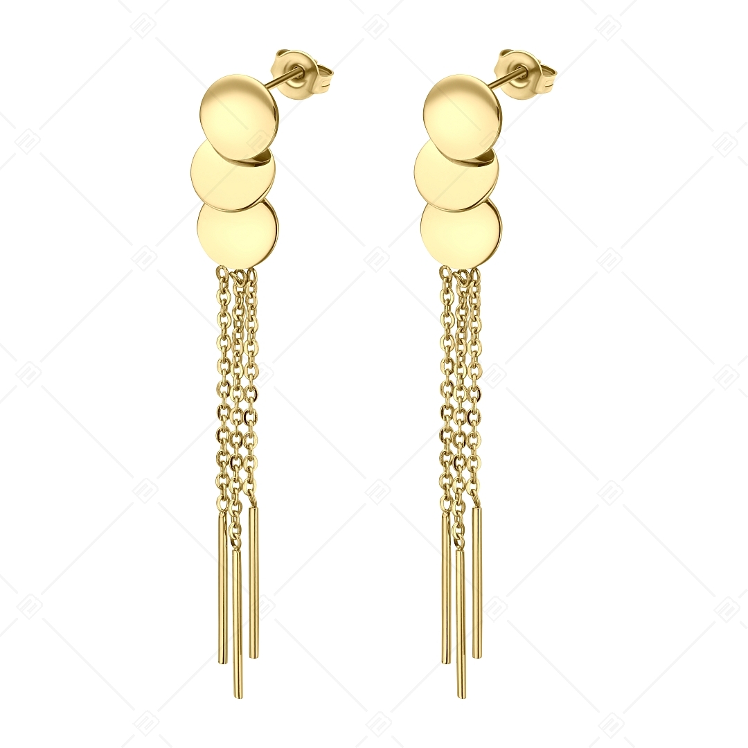 BALCANO - Josephine / Boucles d'oreilles pendantes en acier inoxydable, plaqué or 18K (141252BC88)