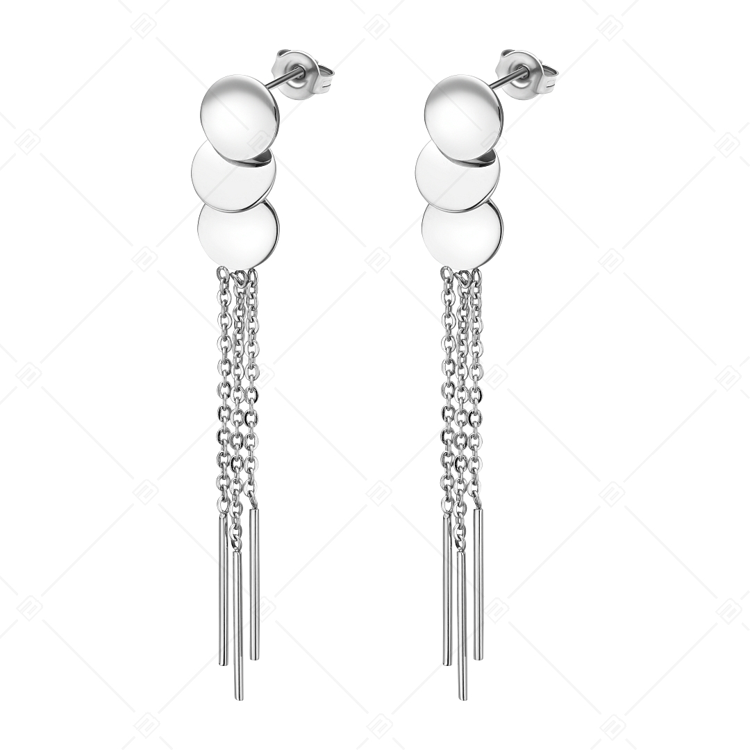 BALCANO - Josephine / Dangling Stainless Steel Earrings, High Polished (141252BC97)