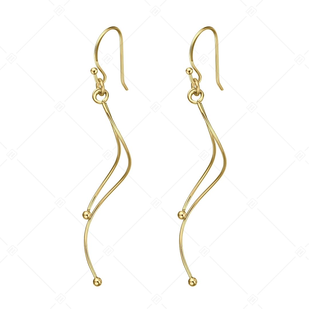 BALCANO - Charlotte / Boucles d'oreilles pendantes en acier inoxydable, plaqué or 18K (141253BC88)