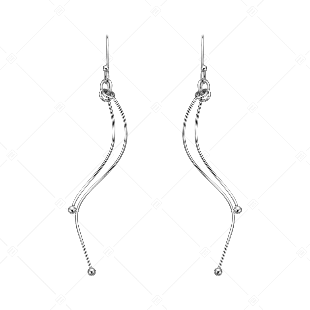 BALCANO - Charlotte / Boucles d'oreilles pendantes en acier inoxydable, avec hautement polie (141253BC97)