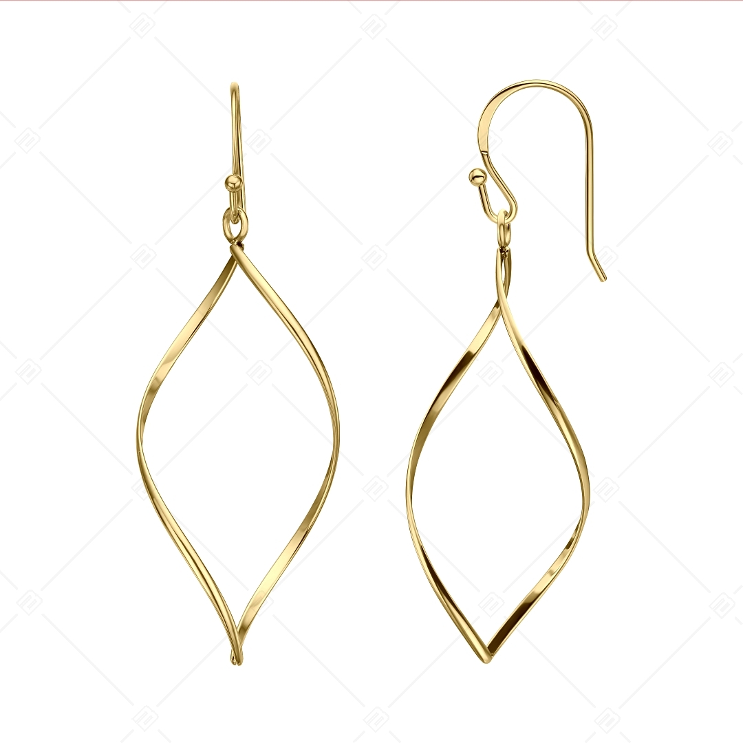 BALCANO - Claire / Dangling Stainless Steel Earrings, 18K Gold Plated (141256BC88)