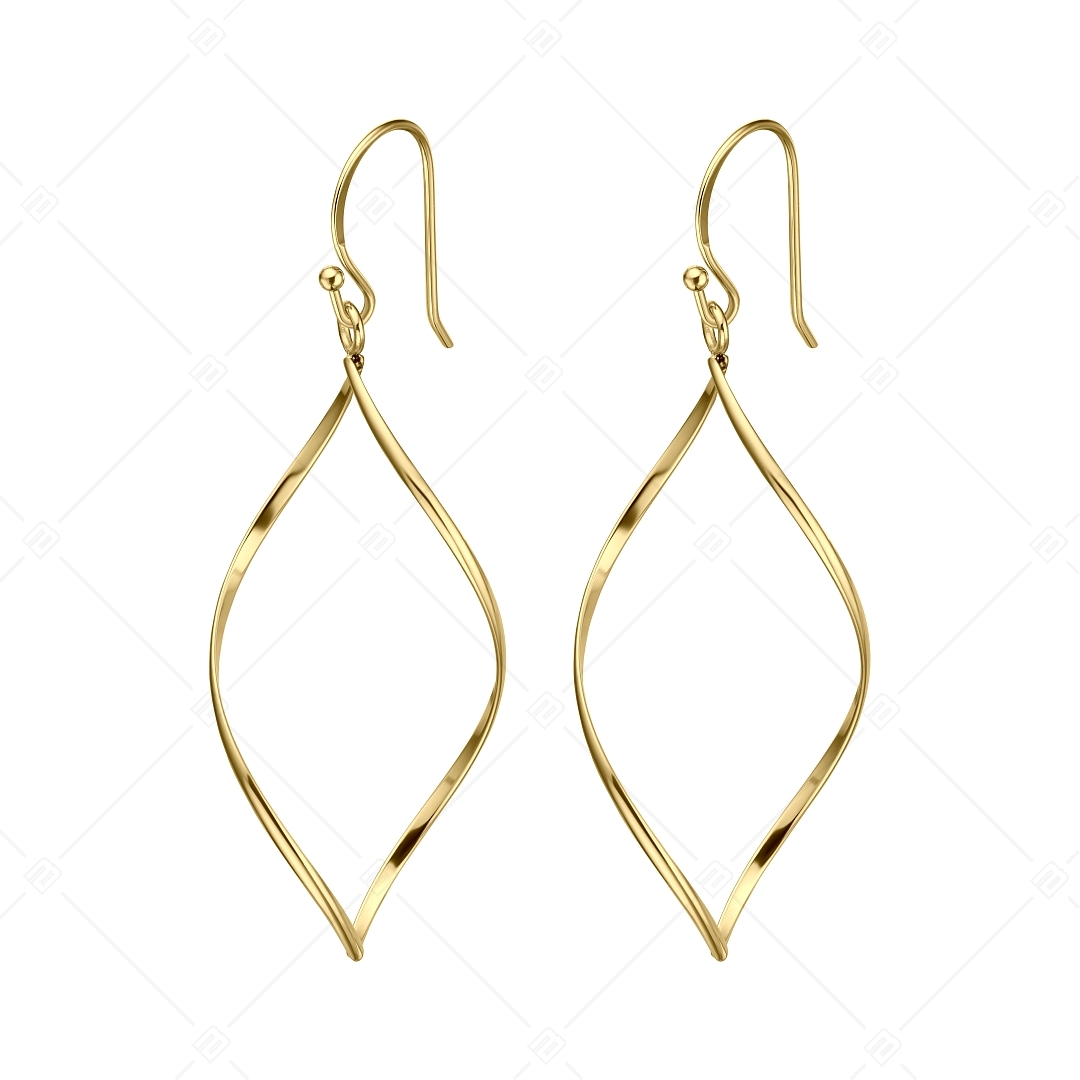 BALCANO - Claire / Dangling Stainless Steel Earrings, 18K Gold Plated (141256BC88)