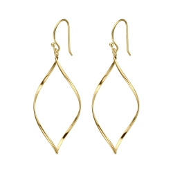 BALCANO - Claire / Dangling Stainless Steel Earrings, 18K Gold Plated