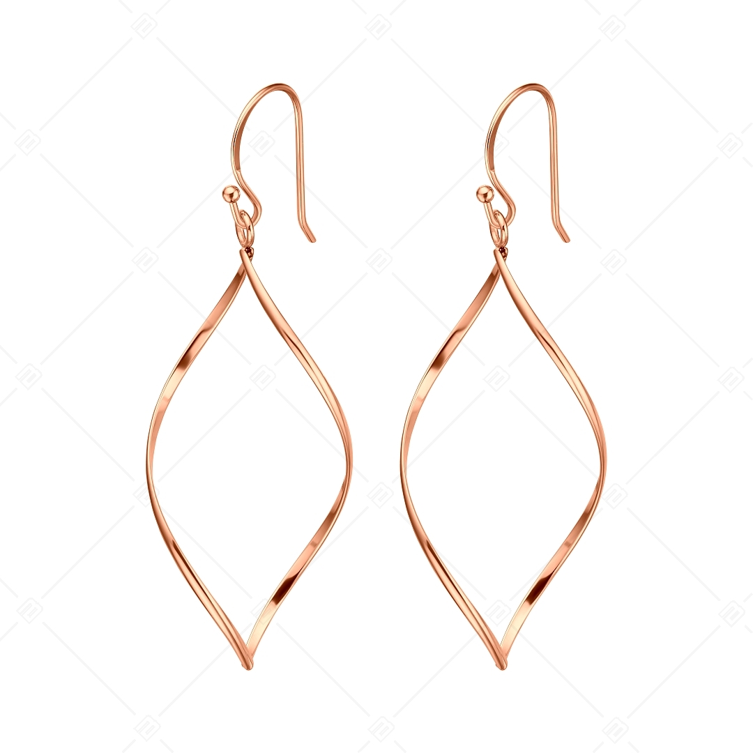BALCANO - Claire / Boucles d'oreilles pendantes en acier inoxydable, plaqué or rose 18K (141256BC96)
